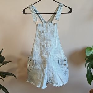 American Eagle Tomgirl overall shorts, size XS